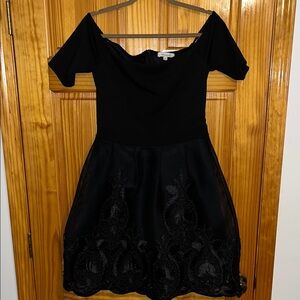 Elegant Black Off-Shoulder Dress